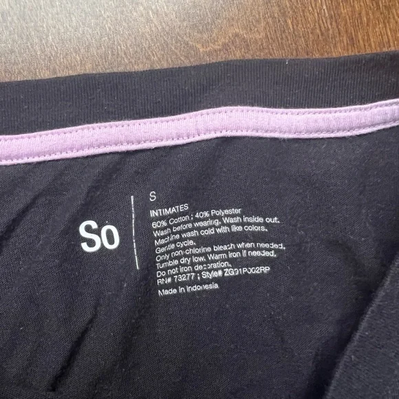 Sleeping Until Summer Purple & Black Heart Pajama Set - Picture 5 of 8